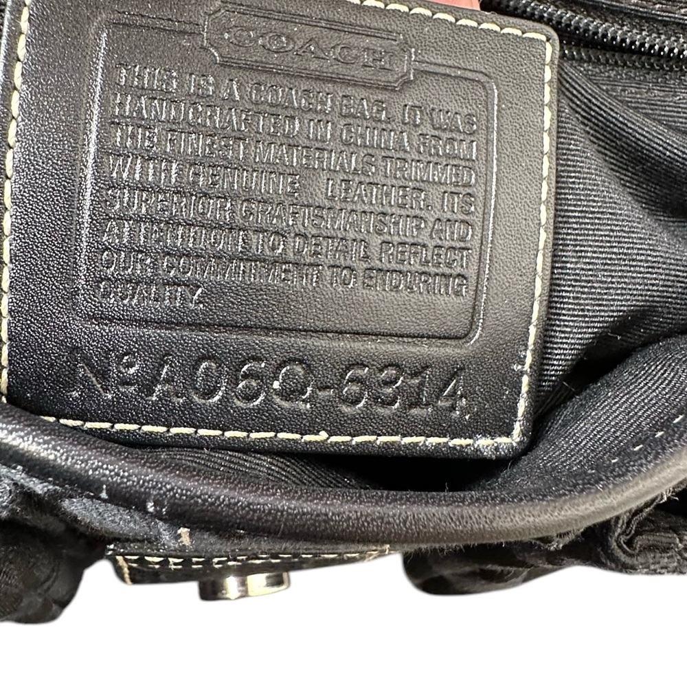 Coach Legacy Vintage Black Braided Soho Bag A06Q 6314 Y2K Jacquard Signature - Picture 15 of 16